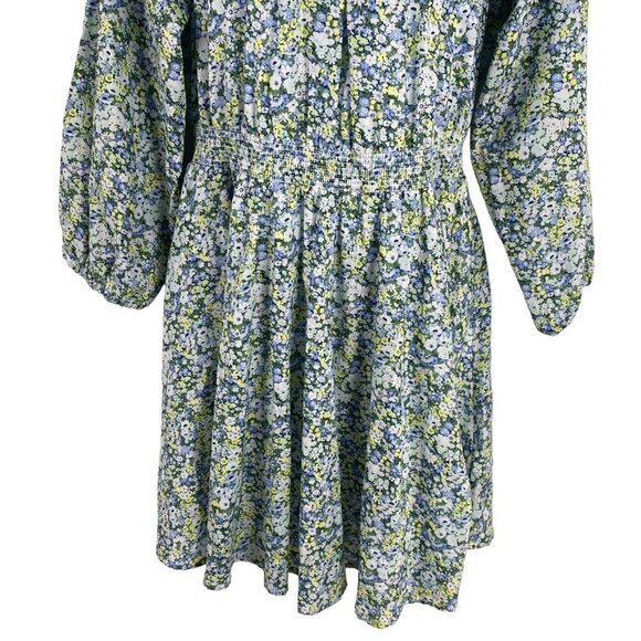 J. Crew Liberty Palermo Smocked Waist Mini Dress Thorpe Hill Small NWT DR-1250 - Picture 4 of 15